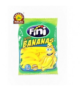 Bananas  - Golosinas Halal - Sin Gluten y 0% Grasa - Fini - 90 gr