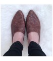 Zapato Mujer - Piel Grabada - Diseño Árabe