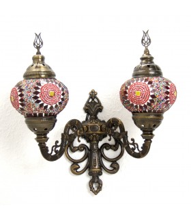 Turkish Double Wall Lamp - Multicolor - Kuratein Model - nº 2