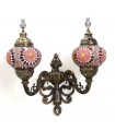 Turkish Double Wall Lamp - Multicolor - Kuratein Model - nº 2