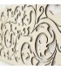 Legno Celosia - Taglio laser - Design celtico - Bone White - 80 x 30 cm