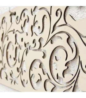 Madeira Celosia - Corte a Laser - Desenho Celta - Osso Branco - 80 x 30 cm