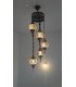 Türkische Lampe - 5 Kugeln Muranoglas - Mosaik - 1 m