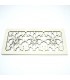 Legno di Celosia - Taglio laser - Design medievale - Bone White - 30 x 15 cm