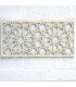 Treillis en bois - Design islamique - Blanc os 60 x 30 cm