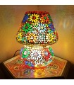 Mesa - installazione di mosaico multicolore - fungo design lampada-