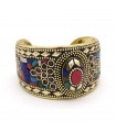 Brazalete Dorado - Piedras Incrustadas - Modelo Ahyarat