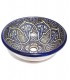 Keramik Arab Becken 40cm - Artesania Fes - Handbemalt