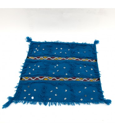 Berber Kissenbezug - Baumwolle und Wolle - Handgefertigt - 56cm - Berber Waahid Model