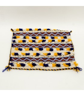 Funda Cojín Bereber - Estilo Vintage - 37cm x 47cm - Multicolor-Fondo Blanco