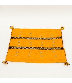 Funda Cojín Bereber - Estilo Vintage - 36cm x 36cm - Amarillo