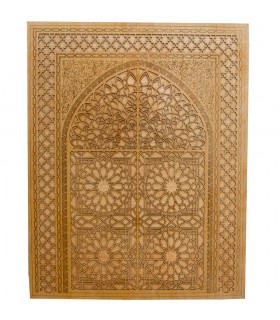 Puerta Sultán - Celosía Madera Decorativa - 100 x 88 cm
