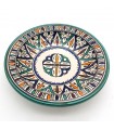 Assiette creuse arabe - Céramique de Fès - 15 cm - Peinte à la main - Multicolore