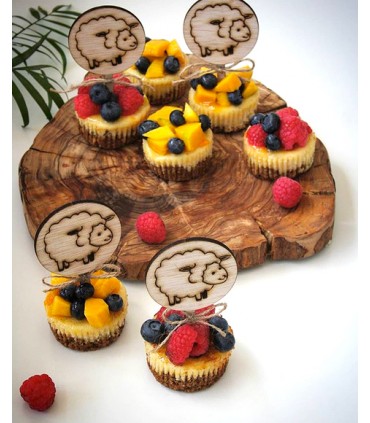 Eid Adha Kuchen Dekorationspaket - 6 x Holzlamm