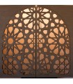 Fenêtre en bois Samai - 2 feuilles - 100 x 100 cm