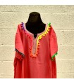 Marokkanische Kandora Frau - Djellaba - Einheitsgröße - Farbe Rosa - Modell kuratia