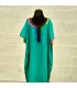 Marocaine Kandora Femme - Djellaba - Taille Unique - Couleur Vert Emeraude - Modèle kuratia