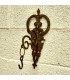Wall Lamp Holder or Antique Brass Hanger - Handcrafted - Moroccan Decoration - Unique Piece