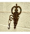 Soporte Pared Lampara o Colgador Antiguo de Latón - Artesanal - Decoración Marroqui - Pieza Única