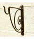 Support ou crochet mural pour suspendre les lampes - Modèle escargot - 22cm