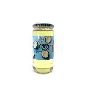 REINES KOKOSNUSSÖL 1. DRUCK - 600 ML GLASGLAS. - KULINARISCH UND KOSMETISCH - GRANADIET