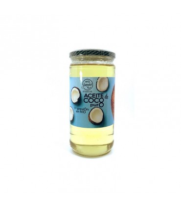 PURE Organic COCONUT OIL 1st PRESSURE - CULINARY AND COSMETIC - 600 ML- GRANADIET