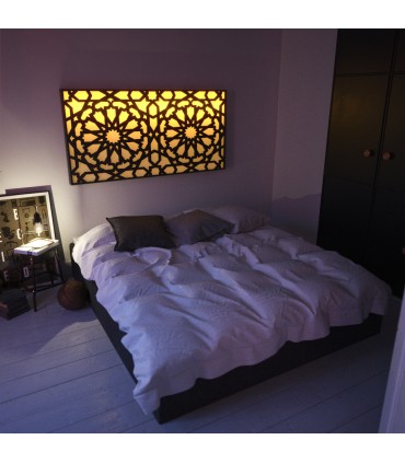 Cabecero de Cama Retroiluminado LED RGB Mando + Control Movil