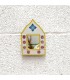 Espejito Decorativo - Decoración Estilo Vintage 100% Artesanal - Modelo Hak nº1 - 16.5 x 11.5