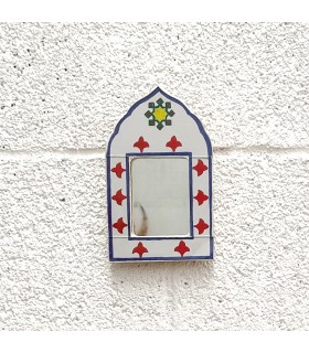 Espelho Decorativo Andaluz - 100% Feito à Mão Decoração Estilo Vintage - Modelo Hak nº 7 - 18 x 11cm