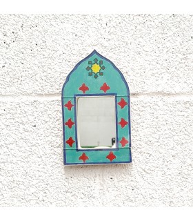 Miroir Décoratif - Décoration 100% Artisanale Style Vintage - Hak Modèle n ° 13 - 19 x 11cm
