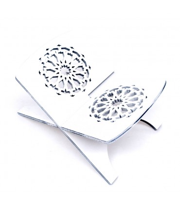Porta Libro Sacro - Colore Bianco - Supporto Corano - 100% Legno - Modello Al-Baida