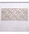 Cabecero de Cama Madera - Celosia Andalusi - Geometria Morisca - Blanco Hueso - Diseño MATAAHA