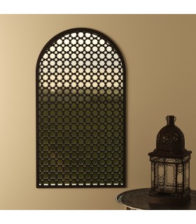 Ventana Árabe - Celosia Árabe - Modelo Naafila Abiad - 60 x 34 cm x 1cm