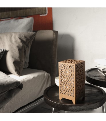 Lámpara de Madera Alkauzar - Diseño Mosáico Alhambra