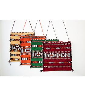 Handmade Berber Wool Tapestry Bag - Jibli Mulawan Model