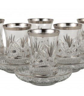 Juego 6 Vasos de Té Turcos - Modelo Fadda