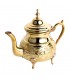 Gravierte goldene Teekanne - Design Arabisch - 4 Größen - mit oder ohne Beine