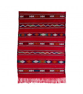 Tapiz Bereber de Lana - Kilim Ahmar
