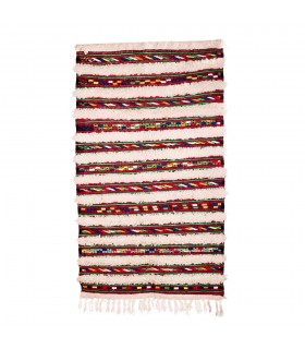 Tapiz Bereber de Lana - Kilim Abiad - 128 x 74 cm