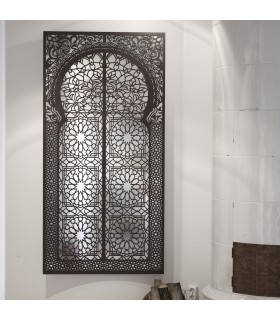 Espejo Madera DELUXE Decoración Andalusí Celosias Moriscas - 200 x 100 cm - Modelo SULTAN ALHAMBRA