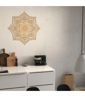 Mandala de Madera - Decoración del Hogar - Feng Shui