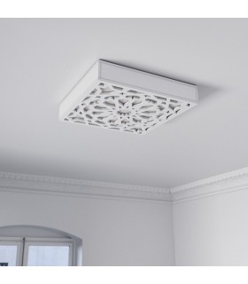 Plafón o Aplique Madera - Modelo Alhambra 50x50 cm