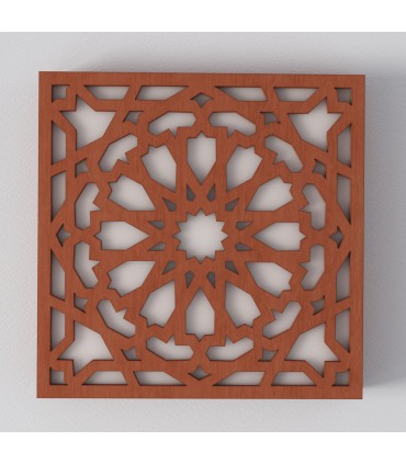Plafón o Aplique Madera - Modelo Alhambra