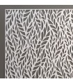 Lattice in legno bianco - Design autunnale - 100 x 80 cm