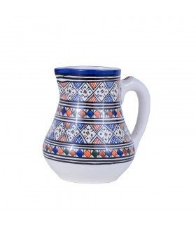 Asilah Jar - Ceramic Fez- 14 cm Diameter - Hand Painted