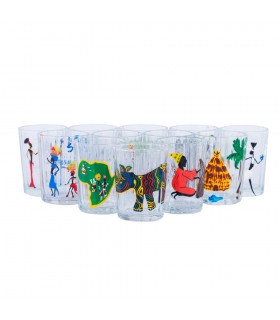 Juego 12 Vasos - Reliquia Africana - Producto Único