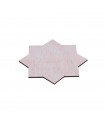 Wooden Star - 8 Points - 4 mm Thick - Custom Sizes