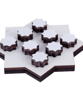 Pack Estrella 12 cm  + 8 Mini estrellas 2 cm - Corte Por Láser