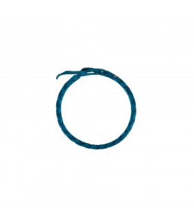 Bracelet en cuir tressé - 20 cm - Différentes couleurs