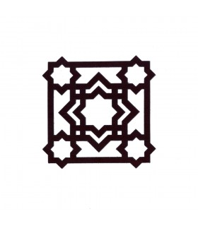 Lederbecherhalter - Geometrische Motive - 8,3 cm Durchmesser Verschiedene Modelle